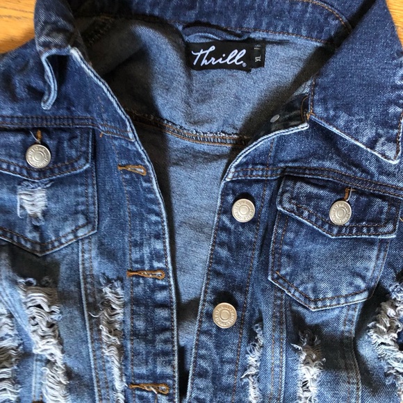 Small Ripped Jean Jacket - Picture 3 of 3